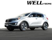 WellVisors - WellVisors Side Window Deflectors Kia Sportage 11-16 With Black Trim - Image 2