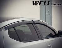 WellVisors - WellVisors Side Window Deflectors Kia Optima 11-15 With Chrome Trim - Image 4