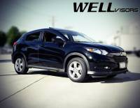 WellVisors - WellVisors Side Window Deflectors HONDA HRV 16-21 With Black Trim - Image 2