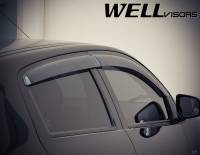 WellVisors - WellVisors Side Window Deflectors Mitsubishi Mirage Hatchback 14-21 Premium Series - Image 3