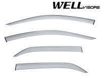 WellVisors - WellVisors Side Window Deflectors Mitsubishi Lancer EVO VIII IX 02-06 Premium Series - Image 1