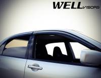 WellVisors - WellVisors Side Window Deflectors Mitsubishi Lancer EVO VIII IX 02-06 Premium Series - Image 3