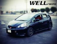 WellVisors - WellVisors Side Window Deflectors Honda Fit 09-14 Premium Series - Image 2