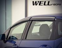 WellVisors - WellVisors Side Window Deflectors Honda Fit 15-20 With Chrome Trim - Image 4