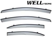 WellVisors Side Window Deflectors Honda Civic Sedan 06-11 Aerodyn Series