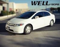 WellVisors - WellVisors Side Window Deflectors Honda Civic Sedan 06-11 Aerodyn Series - Image 2