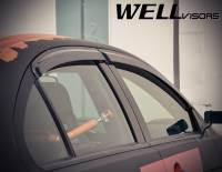 WellVisors - WellVisors Side Window Deflectors Mitsubishi Lancer 08-17 Premium Series - Image 3