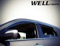 WellVisors - WellVisors Side Window Deflectors Acura MDX 07-13 With Chrome Trim - Image 3