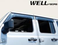 WellVisors - WellVisors Side Window Deflectors Jeep Wrangler JLU 4-Door 2018+ / 2020+ Gladiator Premium Series - Image 4