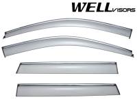 WellVisors - WellVisors Side Window Deflectors Jeep Grand Cherokee 11-21 With Chrome Trim - Image 1
