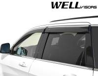 WellVisors - WellVisors Side Window Deflectors Jeep Grand Cherokee 11-21 With Chrome Trim - Image 3