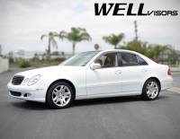 WellVisors - WellVisors Side Window Deflectors Mercedes Benz W211 E-Class 03-09 Sedan Premium Series - Image 2