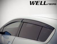 WellVisors - WellVisors Side Window Deflectors Kia Forte5 Hatchback 5 Doors 14-17 with Black Trim - Image 4