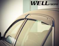 WellVisors - WellVisors Side Window Deflectors Honda Accord Sedan 03-07 With Black Trim - Image 3