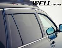 WellVisors - WellVisors Side Window Deflectors Subaru Outback 10-14 With Chrome Trim - Image 4
