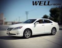 WellVisors - WellVisors Side Window Deflectors Lexus ES350 07-12 With Chrome Trim - Image 2