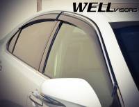 WellVisors - WellVisors Side Window Deflectors Lexus ES350 07-12 With Chrome Trim - Image 3