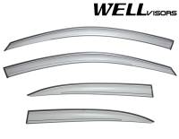 WellVisors Side Window Deflectors Mercedes Benz W204 C-Class 08-14 Sedan Premium Series