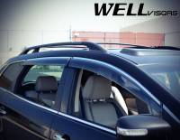 WellVisors - WellVisors Side Window Deflectors Mazda CX-9 07-15 With Chrome Trim - Image 3