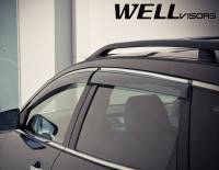 WellVisors - WellVisors Side Window Deflectors Mazda CX-9 07-15 With Chrome Trim - Image 4