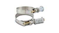 Vibrant Performance - Vibrant Performance SS T-Bolt Clamps Pack of 2 Size Range: 3.78in to 4.08in OD For use w/ 3.5in ID Couplings - Image 1