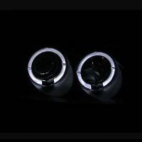 ANZO Headlights, Tail Lights and More  - ANZO 2001-2003 Honda Civic Projector Headlights w/ Halo Black - Image 2