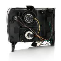 ANZO Headlights, Tail Lights and More  - ANZO 2007-2013 Gmc Sierra 1500 Crystal Headlight  Black Amber - Image 2