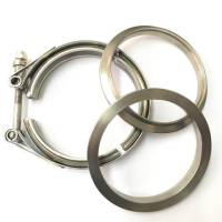 Ticon Industries - Ticon Industries 3.5" Titanium V-Band Assembly (2 Flanges & 1 Clamp) - Image 1
