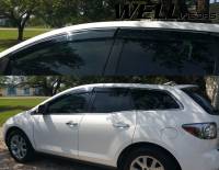 WellVisors - WellVisors Side Window Deflectors Mazda CX-7 07-12 With Chrome Trim - Image 2