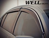 WellVisors - WellVisors Side Window Deflectors Lexus GS300 GS350 GS430 GS450h GS460 06-11 With Chrome Trim - Image 3