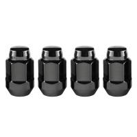 McGard - McGard Hex Lug Nut (Cone Seat Bulge Style) M12X1.5 / 3/4 Hex / 1.45in. Length (4-Pack) - Black - Image 2