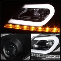 Spyder Auto - Spyder Mercedes Benz W204 C-Class 12-13 Projector Halogen Model- DRL Blk PRO-YD-MBW20412-DRL-BK - Image 2