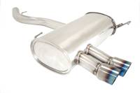 Megan Racing Supremo Exhaust System: BMW E90/92 328i/328ix 2007-11 Blue Titanium Tips