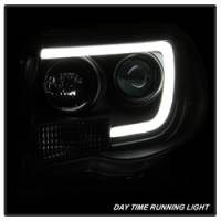 Spyder Auto - Spyder Toyota Tacoma 05-11 Projector Headlights - Light Bar DRL - Black PRO-YD-TT05V2-LB-BK - Image 2