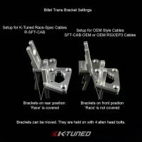 K-Tuned - K-Tuned Shifter Cables - Race-Spec Shifter Cables (w/ Billet Trans Bracket) - Image 5