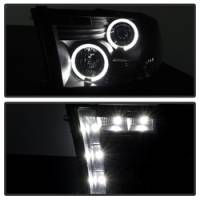 Spyder Auto - Spyder Dodge Ram 1500 09-14 Projector Headlights Halogen- LED Halo LED - Blk Smke PRO-YD-DR09-HL-BSM - Image 2