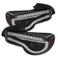 Spyder Auto - Spyder Scion FRS 12-14/Subaru BRZ 12-14 Light Bar LED Tail Lights Black ALT-YD-SFRS12-LBLED-BK - Image 1