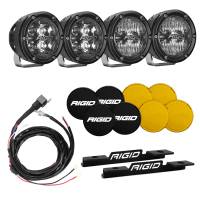 RIGID 2021 Bronco A-Pillar Light Kit with a set of 360 Spot and a set 360 Drive Lights