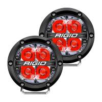 Rigid Industries - RIGID 360-Series 4 Inch Off-Road LED Light, Spot Beam, Red Backlight, Pair - Image 1