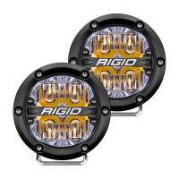 Rigid Industries - RIGID 360-Series 4 Inch Off-Road LED Light, Drive Beam, Amber Backlight, Pair - Image 1