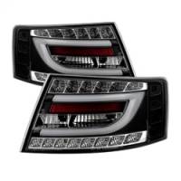 Spyder Auto - Spyder Audi A6 05-08 4Dr Sedan Only Version 2 Light Bar LED Tail Lights Blk ALT-YD-AA605V2-LBLED-BK - Image 1