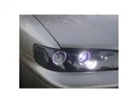 Spyder Auto - Spyder Honda Accord 94-97 1PC Projector Headlights LED Halo Amber Reflctr Blk PRO-YD-HA94-AM-BK - Image 2