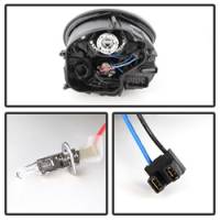 Spyder Auto - Spyder Porsche 911 997 2005-2009 Projector Headlights Halogen Model DRL LED Blk PRO-YD-P99705-DRL-BK - Image 2