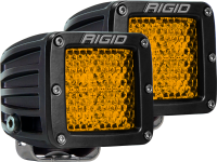 Rigid Industries - RIGID D-Series Rear Facing Light, High/Low, Amber, Diffused, Surface Mount, Pair - Image 2