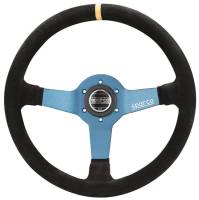 Sparco - Sparco Steering Wheel Monza L550 Suede Blk/Bl - Image 1