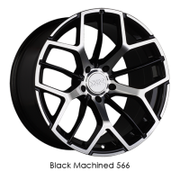 XXR Wheels Rim 566 18x8.5 5x114.3 ET35 73.1CB Black / Machined