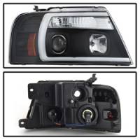 Spyder Auto - Spyder 04-08 Ford F-150 Projector Headlights - Light Bar DRL - Black PRO-YD-FF15004V2-LB-BK - Image 2