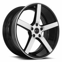Vors Wheels Rim TR5 20x8.5 5x112 ET35 73.1CB Black Machined Face