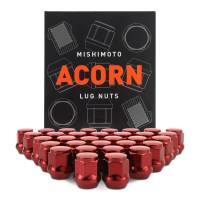 Mishimoto - Mishimoto Steel Acorn Lug Nuts M14 x 1.5 - 32pc Set - Red - Image 1