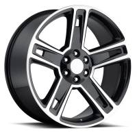 FR 34 - Chevrolet Silverado Replica Wheel 22x9 6x5.5 ET24 78.1CB Black Machine Face